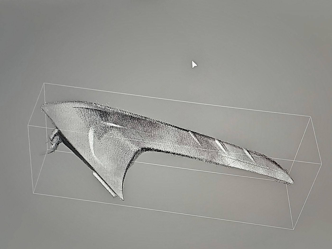 Digitale 3D scan van het onderdeel